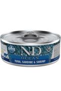 N&D CAT OCEAN Adult Tuna & Sardine & Shrimps 70 g