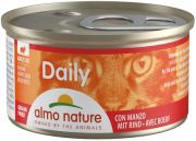 Almo Nature Daily Menu cat konz. kousky - hovězí 85g