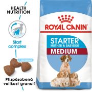 Royal Canin Medium Starter Mother&Babydog granule pro březí nebo kojící feny a štěňata 15 Kg