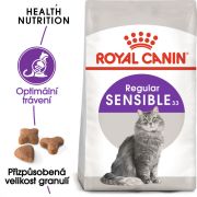 Royal Canin Sensible granule pro kočky s citlivým zažíváním 400 g