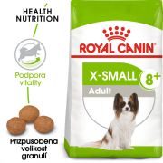 Royal Canin X-Small Adult 8+ granule pro stárnoucí trpasličí psy 1.5 Kg