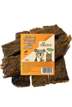 NATURECA pochoutka Masové pláty Jelen, 100% maso 100g