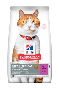 Hill's Fel. Dry SP Adult Young Steril. Cat Duck 1,5kg