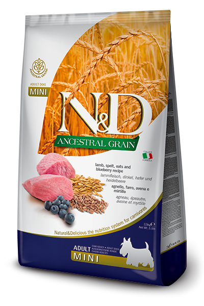 N&D LG DOG Adult Mini Lamb & Blueberry 7 kg