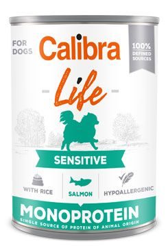 Calibra Dog Life konz. Sensitive Salmon with rice 400g