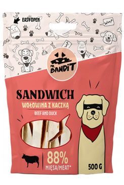 VetExpert Mr.Bandit poch.SANDWICH hovězí a kachní 500 g