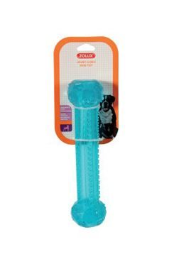 Hračka pes Kost TPR POP STICK 25cm tyrkys Zolux