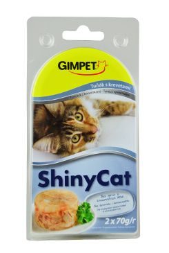 Gimpet kočka konz. ShinyCat kuře+kreveta 2x70g