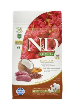 N&D Quinoa DOG Skin & Coat Venison & Coconut Adult Mini 800g