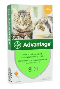 Advantage pro malé kočky a králíky 40mg 1x0,4ml