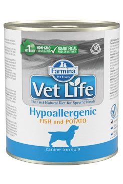 Vet Life Natural Dog konz. Hypoaller Fish&Potato 300 g