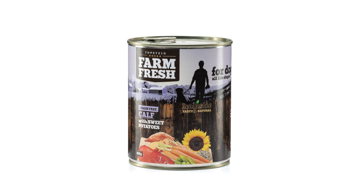 Farm Fresh Dog Calf with Sweet Potatoes konzerva 400g
