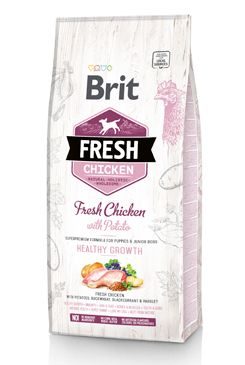 Brit Fresh Dog Chicken & Potato Puppy Healthy Growth 12kg