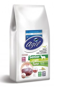 Agil Senior&Light Low Grain, Tuna, Lamb, Chicken 10kg