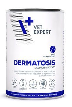 VetExpert VD 4T Dermatosis Dog Salmon konzerva 400 g