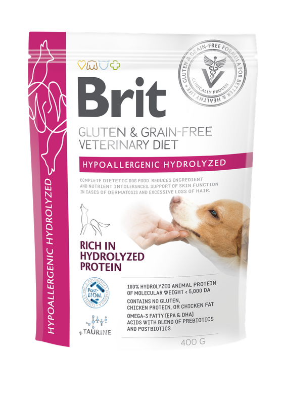Brit Veterinary Diets Dog GF Hypoallergenic Hydrolyzed 400 g