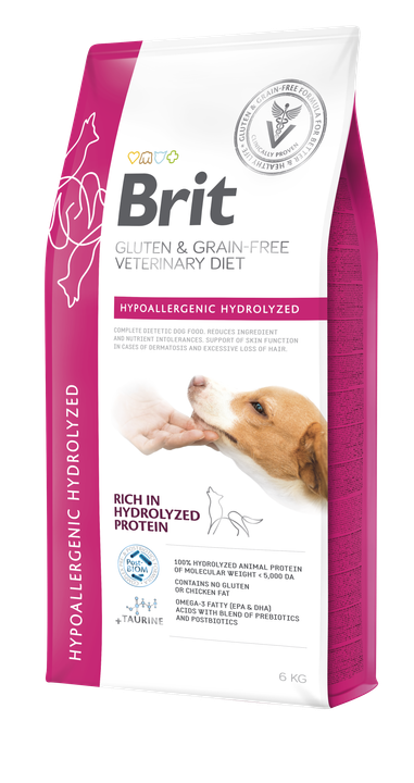 Brit Veterinary Diets Dog GF Hypoallergenic Hydrolyzed 6 kg