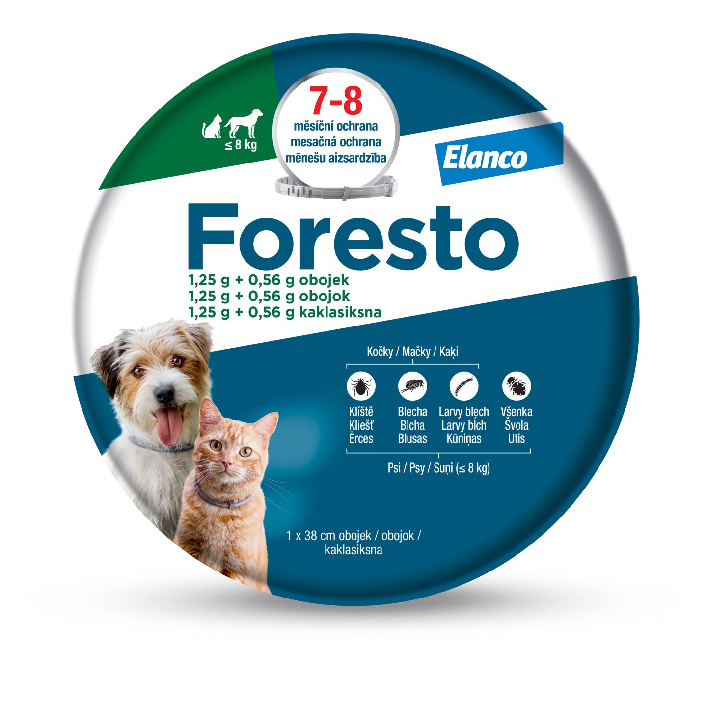 Foresto 38 obojek pro kočky a malé psy