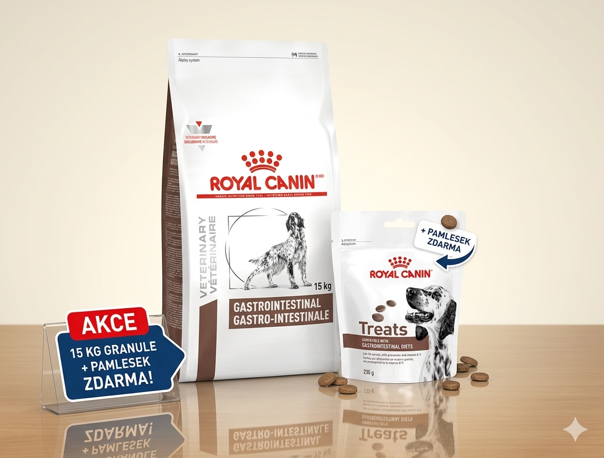 Royal Canin VHN Dog Gastrointestinal 15 kg + Gastrointestinal Treats 230 g