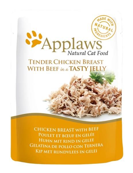Applaws Cat kaps. kuřecí prsa a hovězí v aspiku 70 g
