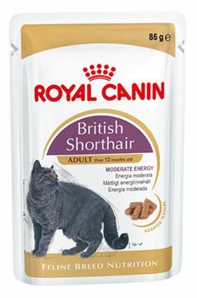 Royal Canin British Shorthair Gravy - kapsička pro britské krátkosrsté kočky ve šťávě 85 g