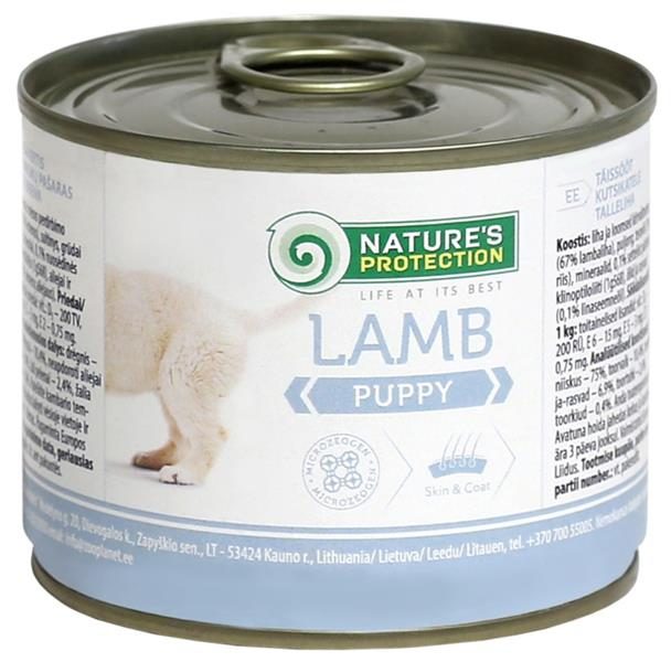 Nature's Protection Dog konz.Puppy jehně 200 g