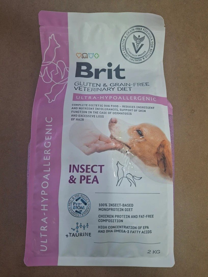 Brit GF Veterinary Diets Dog Ultra-hypoallergeni 2 kg - poškozený pytel