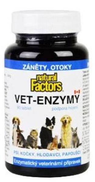 Vet Enzymy 90tablet podpora hojení, záněty, otoky 