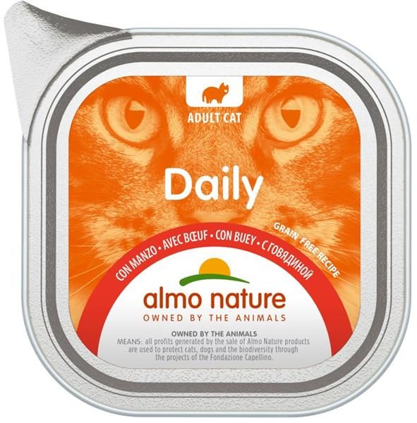 Almo Nature Daily Menu cat van. hovězí 100g