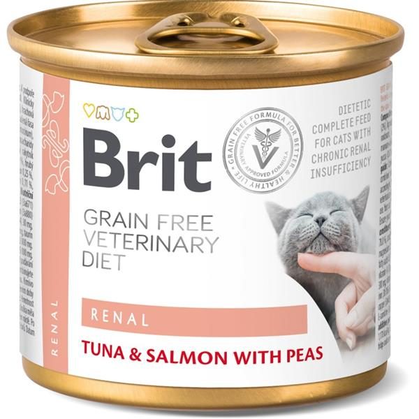 Brit GF Veterinary Diet Cat Cans Renal 200 g