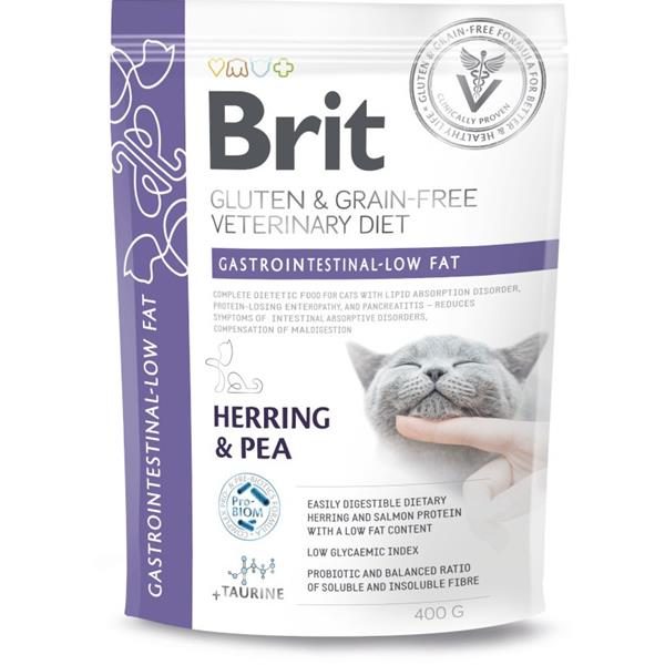 Brit GF Veterinary Diets Cat Gastrointestinal-Low fat 400 g