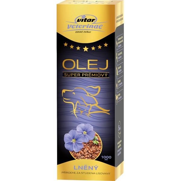 Vitar Veterinae lněný olej 1000 ml