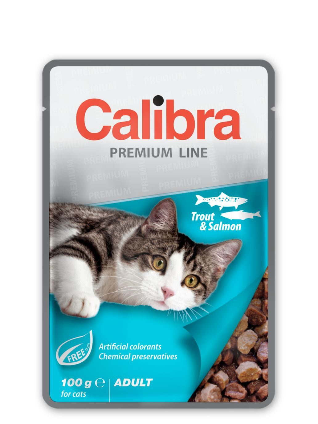 Calibra Cat kapsa Premium Adult Trout & Salmon 100g
