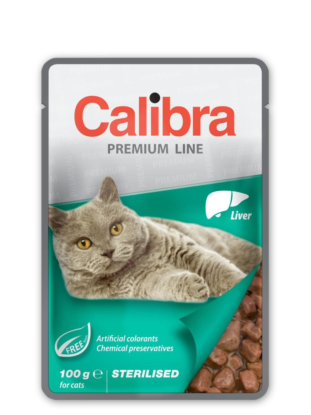 Calibra Cat kapsa Premium Sterilised Liver 100g