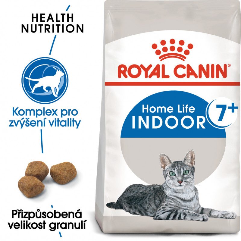 Royal Canin Indoor 7+ granule pro stárnoucí kočky žijící uvnitř 1.5 Kg