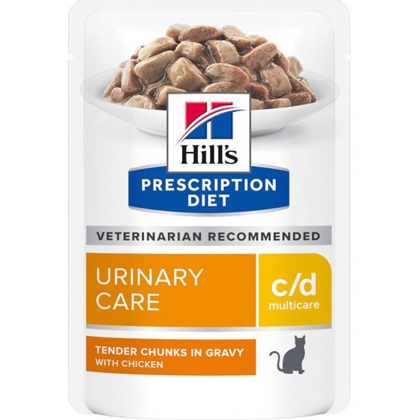 Hill's Fel. PD C/D MultiCare Chicken kapsa 12x85 g