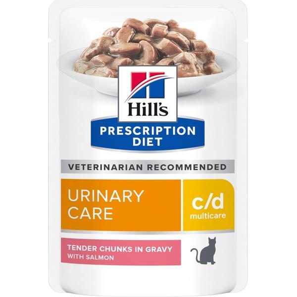 Hill's Fel. PD C/D MultiCare Salmon kapsa 12x85 g