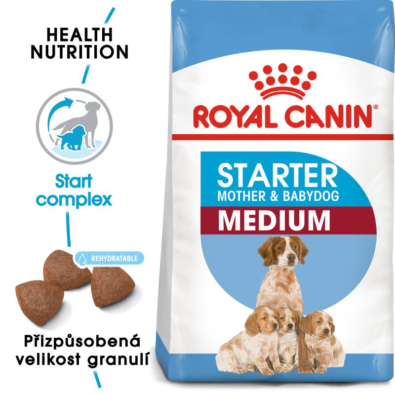 Royal Canin Medium Starter Mother&Babydog granule pro březí nebo kojící feny a štěňata 15 Kg