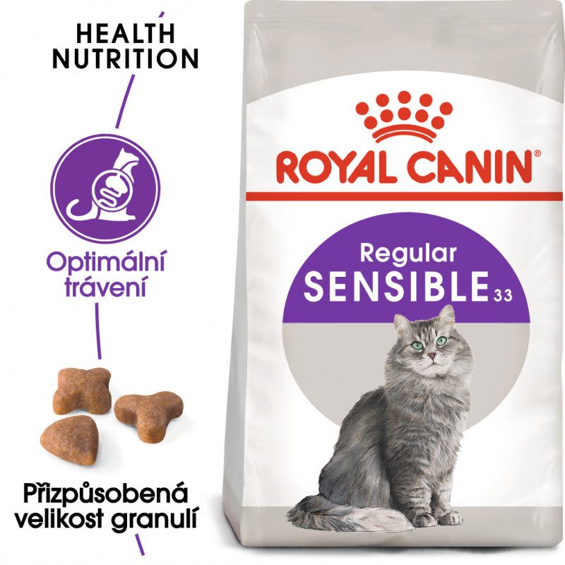 Royal Canin Sensible granule pro kočky s citlivým zažíváním 400 g