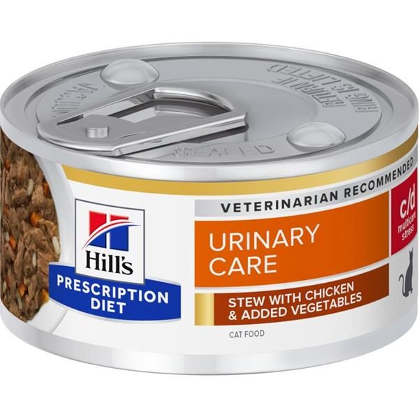 Hill's Fel. PD C/D UrinaryStress Chicken&Veg stew Konz. 82 g
