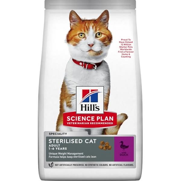 Hill's Fel. Dry SP Adult Young Steril. Cat Duck 10kg