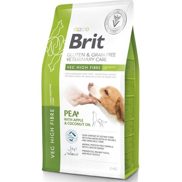 Brit GF Veterinary Diets Dog Veg High Fibre 2 kg