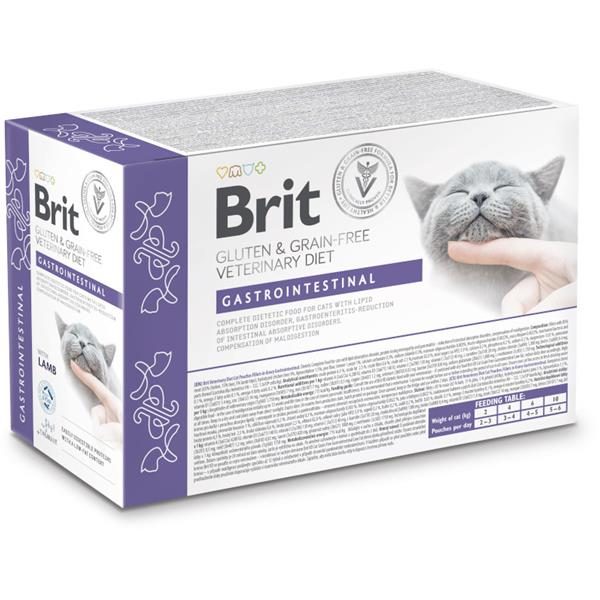 Brit Grain & Gluten-Free VD Cat Pouch fillets in Gravy Gastrointestinal 12x 85 g