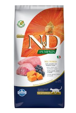 N&D Pumpkin CAT Neutered Lamb & Blueberry 5kg
