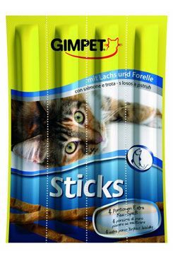 Gimpet Pochoutka Sticks losos+pstruh 4ks