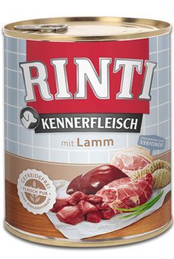 Rinti Dog Kennerfleisch konzerva jehně 800g