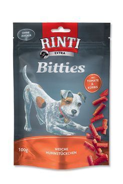 Rinti Dog Extra Mini-Bits pochoutka rajče+dýně 100g