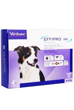 Effipro DUO Dog M (10-20kg) 134/40 mg, 4x1,34ml