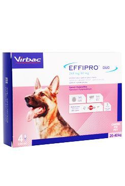 Effipro DUO Dog L (20-40kg) 268/80 mg, 4x2,68ml