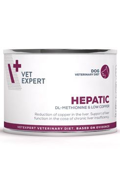 VetExpert VD 4T Hepatic Dog konzerva 200g